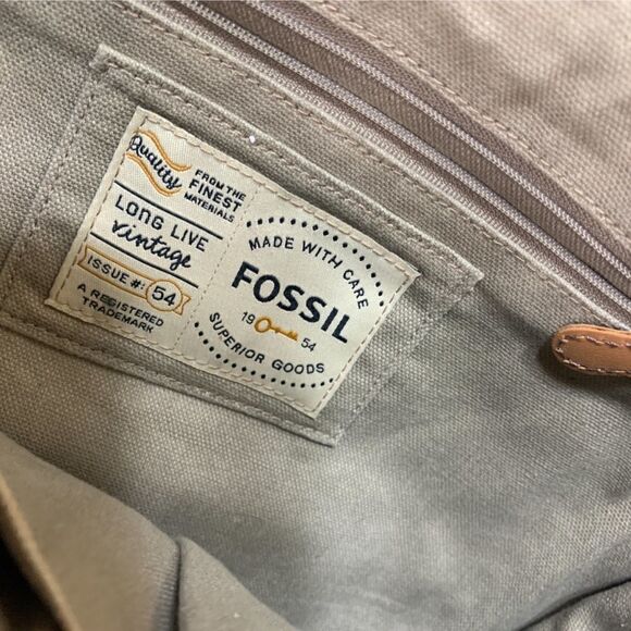 Fossil Vintage Reissue Light Brown Leather Messenger Bag‎ - Picture 15 of 15